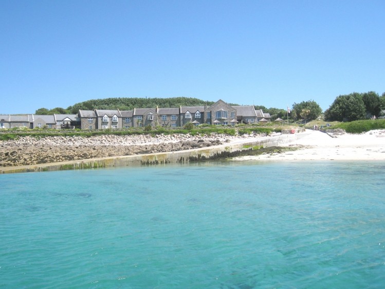The St Martin’s on the Isle Hotel has its own private beach