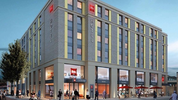 A 231-bedroom Ibis in Cambridge is one of five AccorHotels planned to open in 2016/17