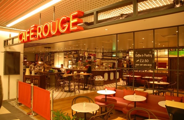 The new  Café Rouge's at Victoria Place features a takeaway menu, rotisserie and shop