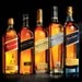 Johnnie Walker Platinum Label (centre-right) and Johnnie Walker Gold Label Reserve (centre) are the latest additions to Diageo's whisky brand