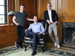 Brian Chesky, Nathan Blecharczyk and Joe Gebbia founded Airbnb in 2008