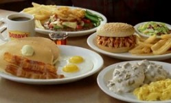 Denny's offers a bargain menu in the US, with dishes starting at $2