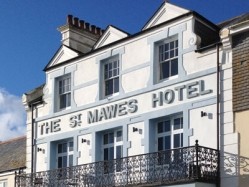 The St Mawes hotel, now owned by Karen and David Richards, will be refurbished before re-opening this summer