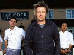 Aaron Craze, left, ran The Cock Inn in Essex for Jamie Oliver before returning to work at Fifteen when it closed.