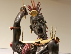 Frank Haasnoot’s winning creation was entitled 'the warrior of darkness is in search for cocoa in the mysteries of the jungle'