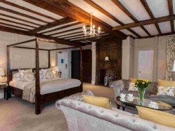 The Manor Bridal Suite - one of the bedrooms in the Laura Ashley hotel in Elstree