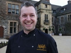 Nick Brodie, Llangoed Hall's new head chef, who is working towards securing the hotel its first Michelin star