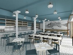 D&D London's Fish Market at the Old Bengal Warehouse opens today as the company's chairman posts 'encouraging' results for the 2011/12 financial year