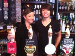 Jess, a manager at The Somers Town Coffee House, with Billy, one of the first people to benefit from Yummy Pub Company's work experience scheme which is now being rolled out across the industry