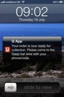 Ordering apps are a good way to beat queues