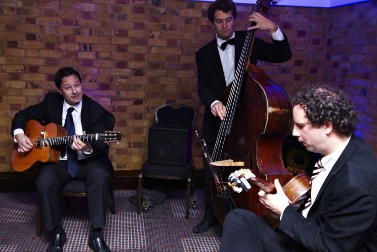 After-party entertainment at the Martin Miller's Gin Bar was provided in the form of live music from The Hepbir Band