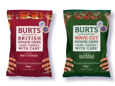 Spicy Chorizo and Red Pepper & jalapeño will join seven other flavours in the Burts Chips range