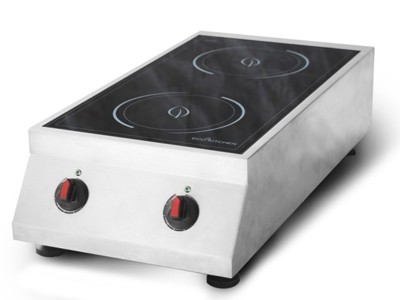 Eco-Kitchen induction cookers come with rotary controls, pan indicators and a stainless steel case.