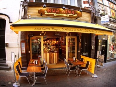 Kua 'Aina Burger & Sandwich Grill launched its first UK site in London's Soho in April 2011