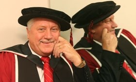 Brian Turner gets honorary doctorate
