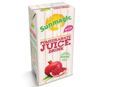 Sunmagic's new Pomegranate juice, one of four new flavours to be launched in the on-trade this spring