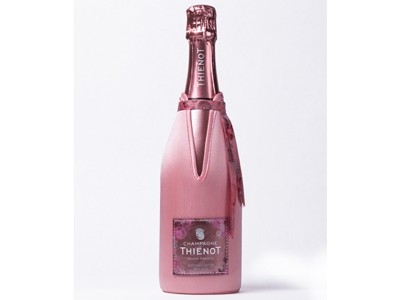The limited edition bottle by Champagne Thienot