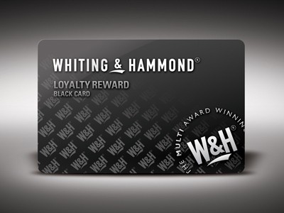Whiting & Hammond's new loyalty card enables customers to collect points that give them money off purchases
