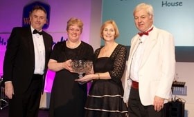 Jean Webb Award-winner Suzanne Harris (second from left) collects her award