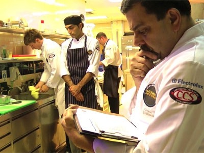 Cyrus Todiwala mulls over the entrants for this year's National Chef of the Year competition
