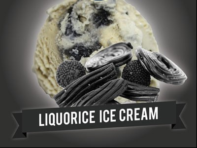 New Forest Ice Cream's new liquorice flavour includes a thick liquorice ripple for added flavour