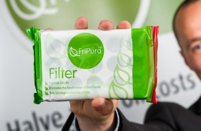 The FriPura filter increases the life of cooking oil, with cost and environmental benefits
