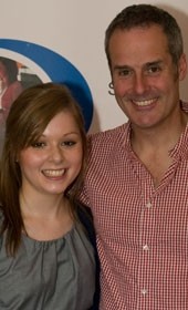 Phil Vickery with Shanice Parris, last year’s winner of the Up and Coming award 