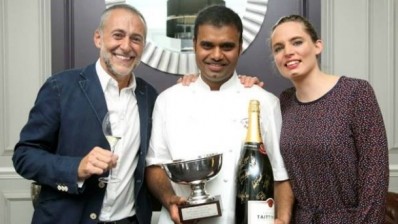 Raj Holuss wins UK final 50th Taittinger Prix Culinaire second time