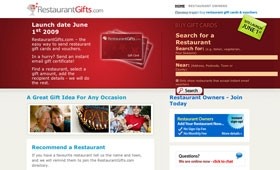 Restaurant gift voucher website to launch