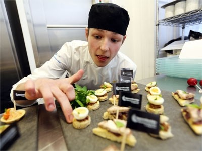 Chef apprentices from Greene King and Spirit Pub Company prepared a selection of canapes for Deputy Prime Minister Nick Clegg and other VIPs at the Made by Apprentices event on Wednesday