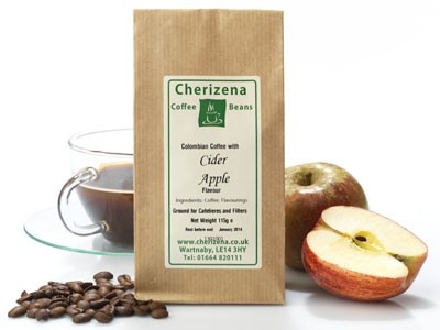 The new cider apple variant is the latest in a range of more than 20 flavoured coffees produced by Cherizena