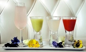Floral cocktails from Harvey Nichols' Fifth Floor Restaurant