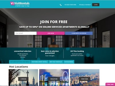 VisitRentals has launched a real-time booking platform for serviced apartments