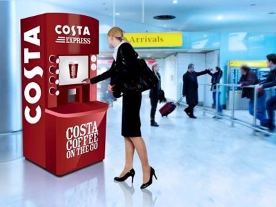 Costa Express self-serve coffee bars will open in airports and stations 