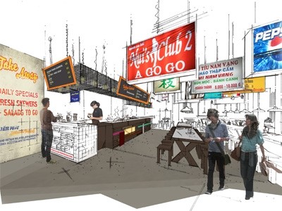 An artists impression of the new restaurant under the East Street brand