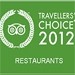 The inaugural Travellers' Choice awards recognise favourite dining establishments in cities worldwide, based on millions of reviews on TripAdvisor