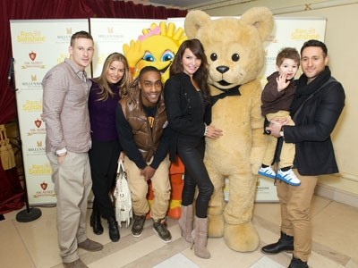Members of Boy band Blue and Ellen Rivas and Lizzie Cundy from BBC’s The Apprentice attended the children’s party held by Millennium & Copthorne Hotels