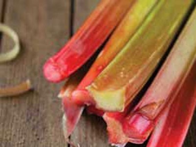 Rhubarb, along with kaffir lime leaves, sardines and kimchi are among the ingredients pulled out as being most 'on-trend' by CatchOn's report