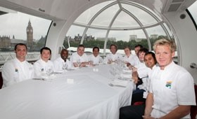London chefs including Gordon Ramsay will be cooking on the London Eye during the 2010 London Restaurant Festival