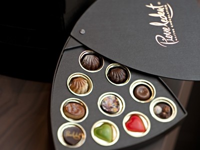 The range includes around 30 exclusive chocolates which are available in branded Pierre Ledent jewellery boxes 