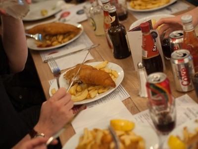 Kerbisher & Malt refers to itself as a ‘neighbourhood fish and chip shop’ where the focus is on fresh, sustainably sourced fish