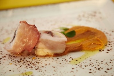 Dish Deconstucted: José Pizarro's roasted monkfish with Serrano ham, black olives and thyme