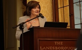 Cherie Blair helped launch the initiative yesterday 