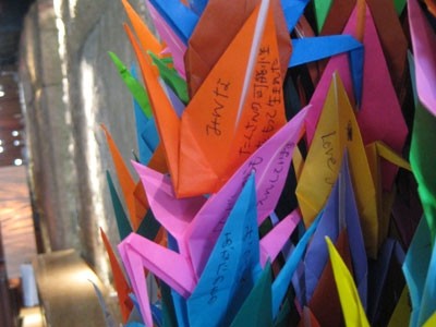 Staff at Roka and Zuma have created thousands of cranes to send onto Japan