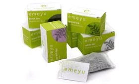 Emeyu's range of muslin tea bags