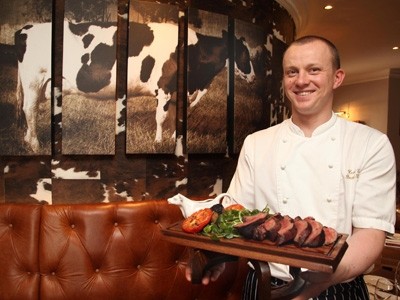 Dawid Kaleta, head chef at the Scottish Steak Club