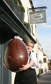 The Swan's giant egg and Easter egg rooms at The Andaz