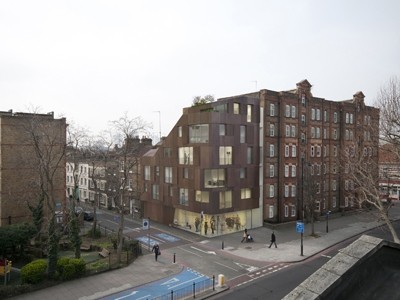 The new building on St George's Road