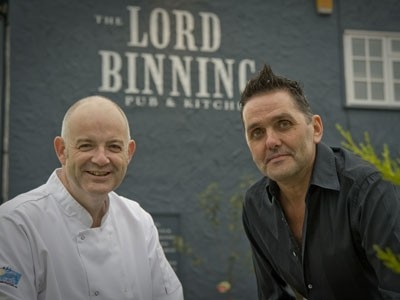 David Mooney and Paul Newman (l-r) opened The Lord Binning Pub and Kitchen in August and now plan two new venues with the New Moon Pub Company