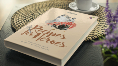 Hospitality for Heroes cookbook with top chefs
